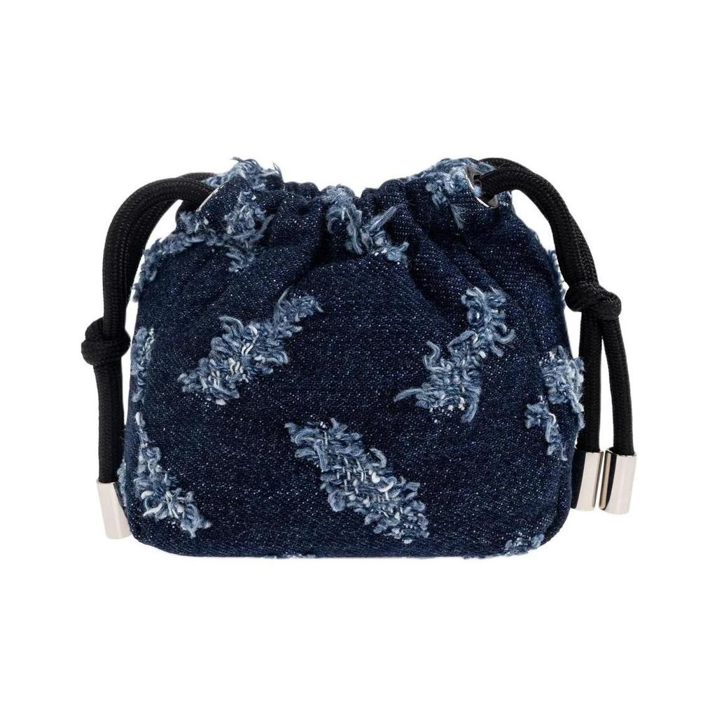 VIVIENNE WESTWOOD Nano Hilary Classic Cotton Bucket Bag Clutch Women Bags Blue 55040001UW01BOK208