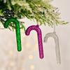 Crafted Christmas Beautifully Tree Accessories Set Of Six Colorful Candy Cane Ornaments For Joyful Decor