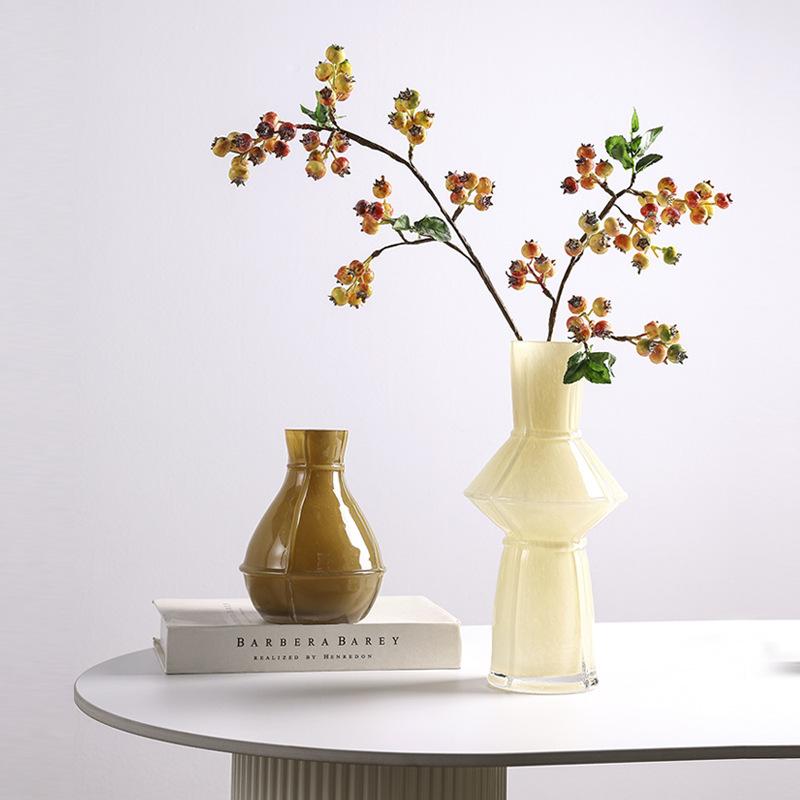 Glass Vase Colorful Geometric Creative Glass Bottles Hydroponics Terrarium Glass Vase Home Decoration Accessories