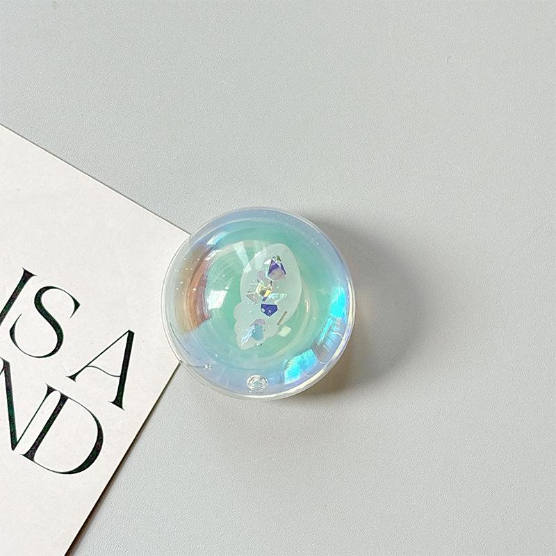 Wind Girl Heart Dream Bear Transparent Airbag Mobile Phone Holder Paste Desktop Watching Drama Support