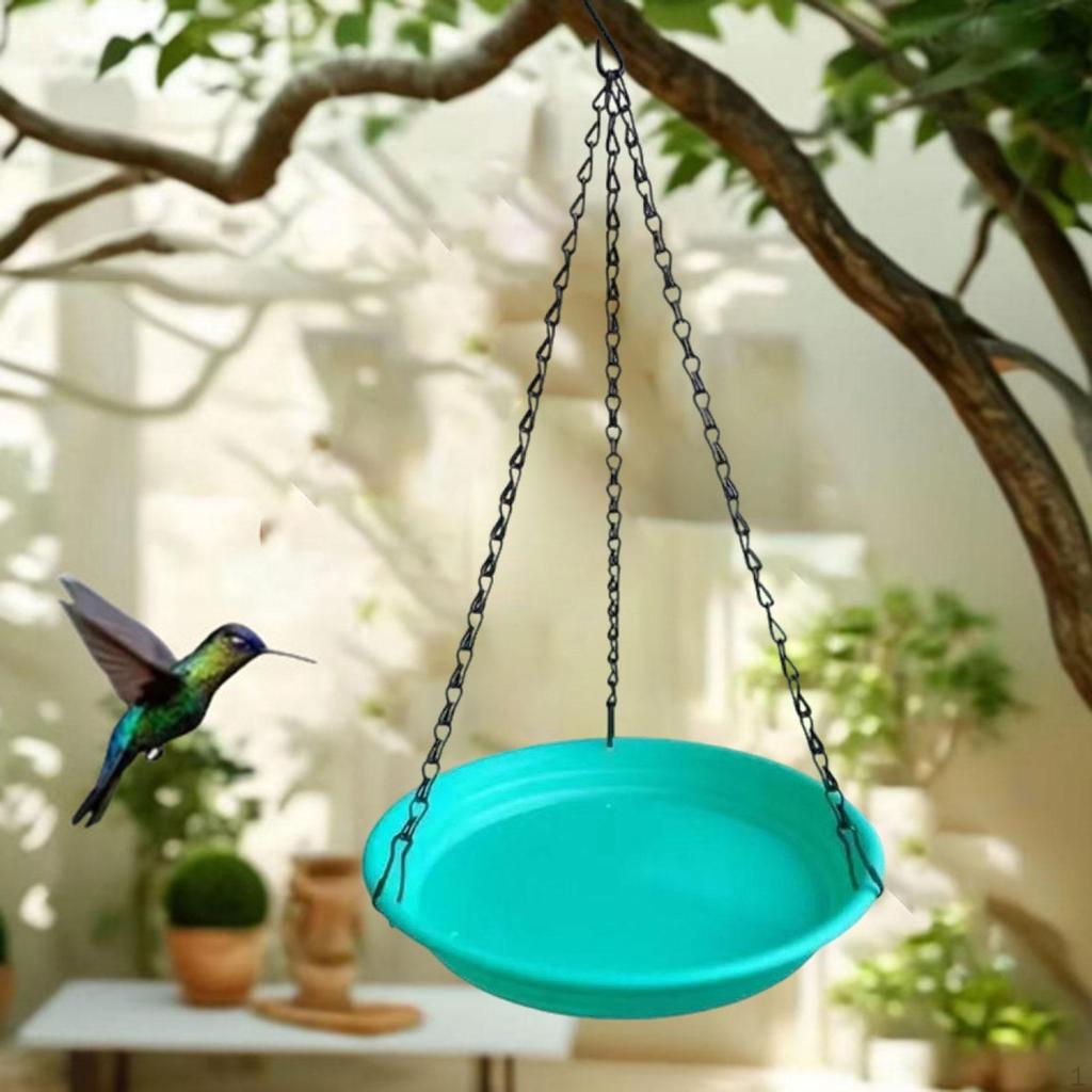 Bird Feeder And Bath, Food Tray, Hanging Bath in The Garden, for Lawn.