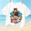 Paw Patrol Children Tshirt Cartoon Chase Skye Short Sleeves Top Tees Fashion Anime Girls Boys Shirts Kids Summer Clothes Gift