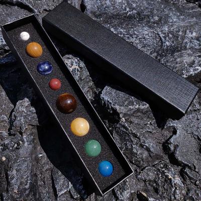 Natural Stone Solar System Eight Planets Jade Ball Universe Galaxy Interstellar Planet Science Teaching Cognitive Ornaments