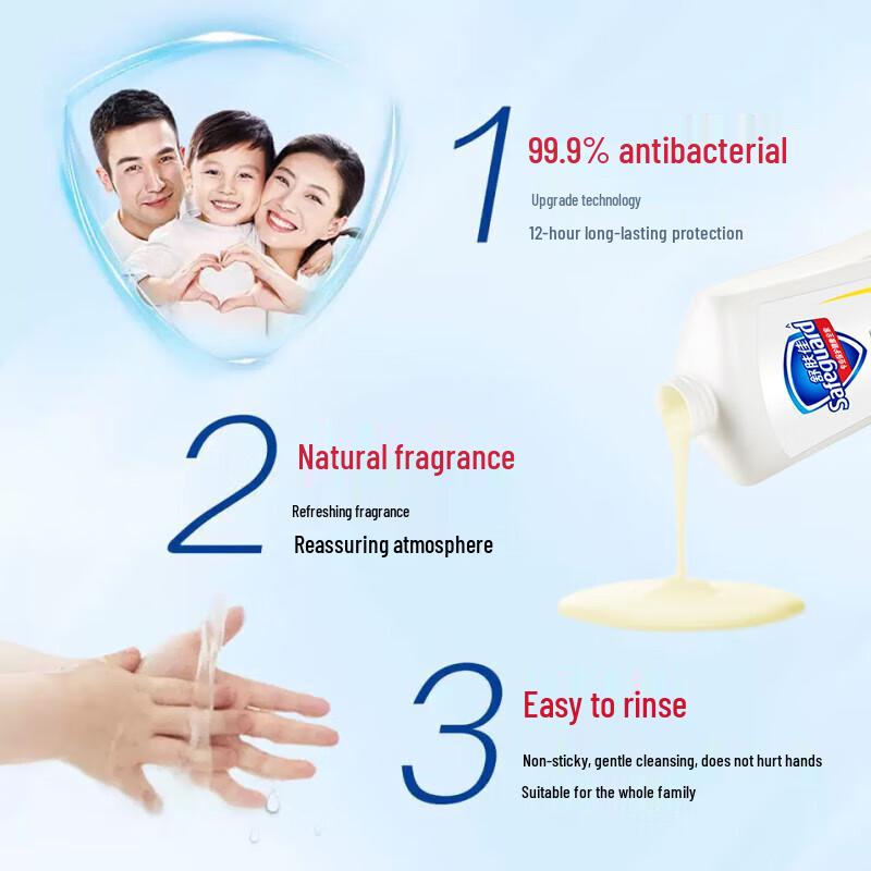 Safeguard Antibacterial Hand Wash, Lemon Scent, 420g