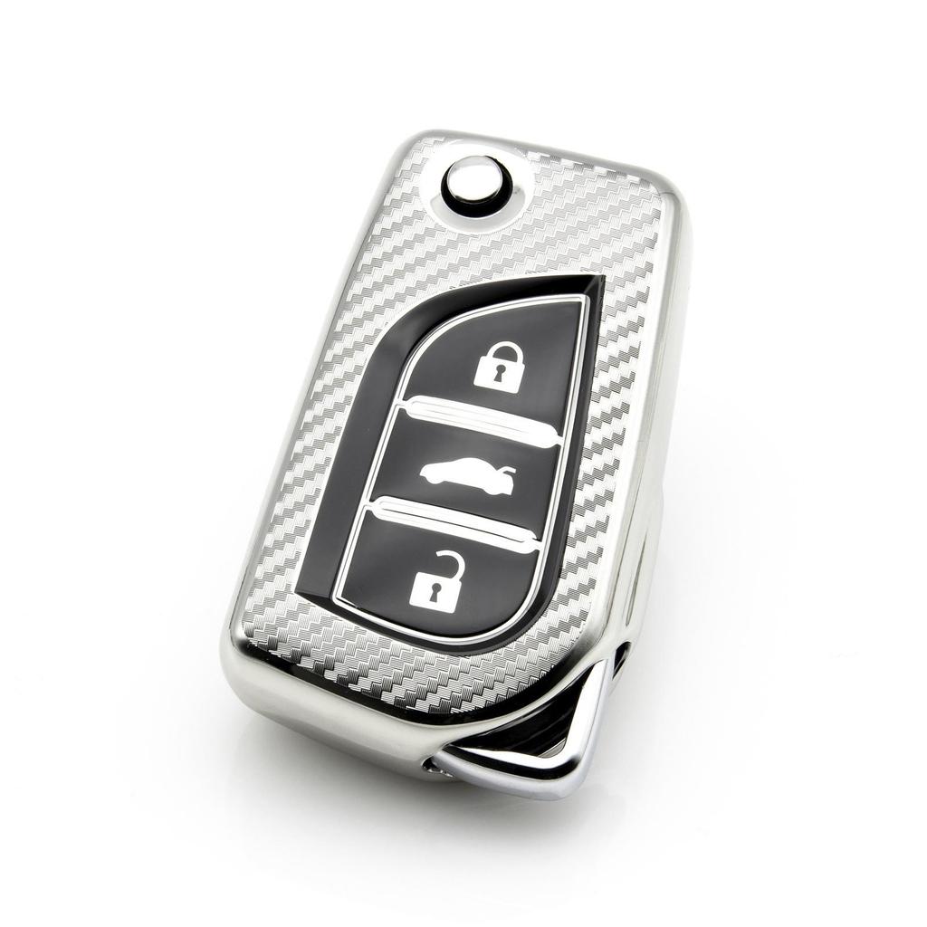 Toyota Corolla/Camry/Reiz CHR Carbon Fiber Key Shell Protective Cover