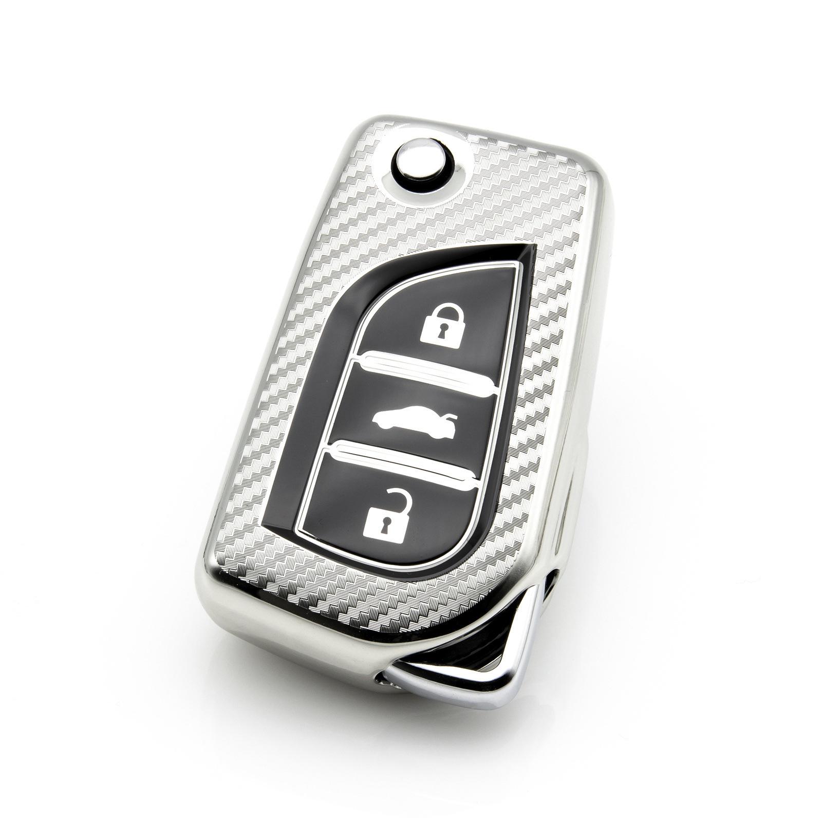 

Защитная крышка для ключа из углеродного волокна для Toyota Corolla/Camry/Reiz CHR