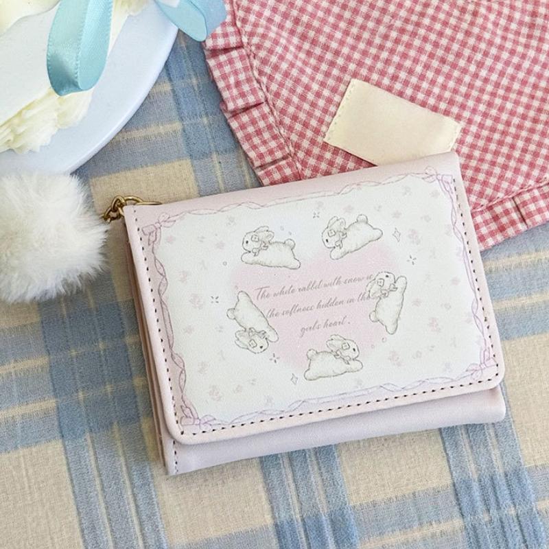 1 Pezzo Portamonete Carino in Pelle PU Portafogli Impermeabili con Cartoni Animati Porta Carte di Credito Organizzatori per Monete per Studenti Sacchetto Regalo