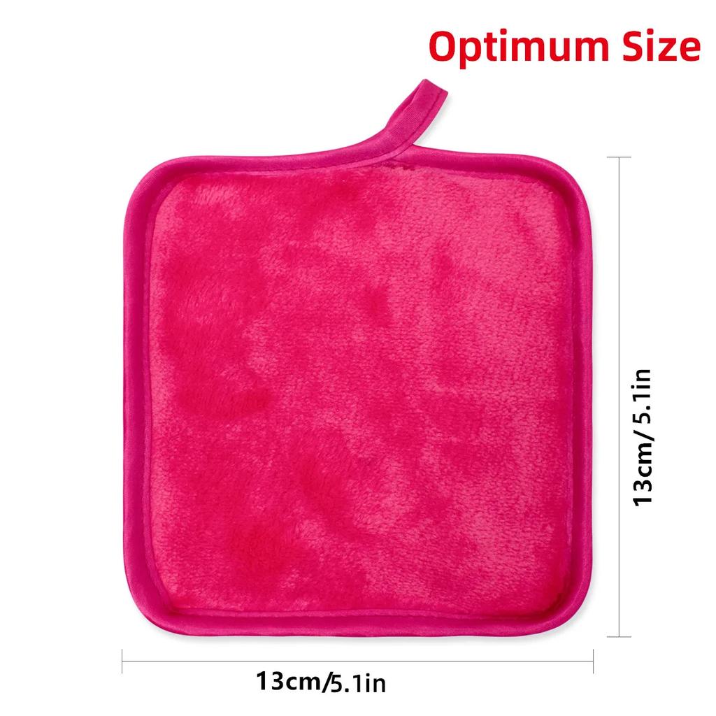 12Pcs Makeup Remover Pads Reusable Facial Pads Makeup Eraser Microfiber Facial Towel Face Cleaner Cleaning Wipes Skincare Beauty