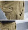 2025 Summer Men's Multi-Pocket Cargo Shorts - Trendy Japanese Style, Versatile Mid-Length Casual Outerwear