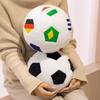 Football Doll Sports Balls Theme Plush Toy National Flag Football Soft Stuffed Plushies Throw Pillow Gifts For Fans Friends