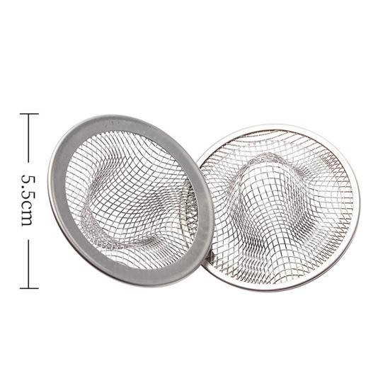 2Pcs Round Iron Bathroom Drain Filter Net Cover Hair Dirt Floor Strainer Stopper