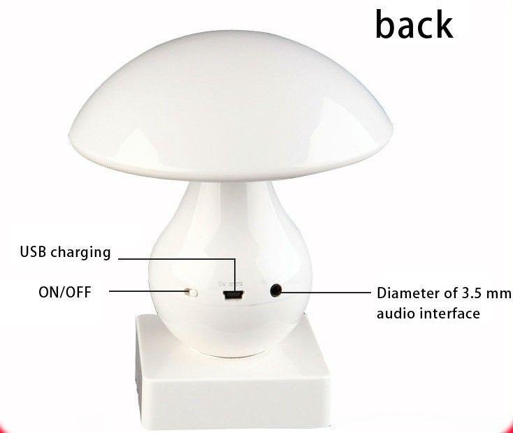Bluetooth-Lampe Mini-Lautsprecher mit Radio Weiß