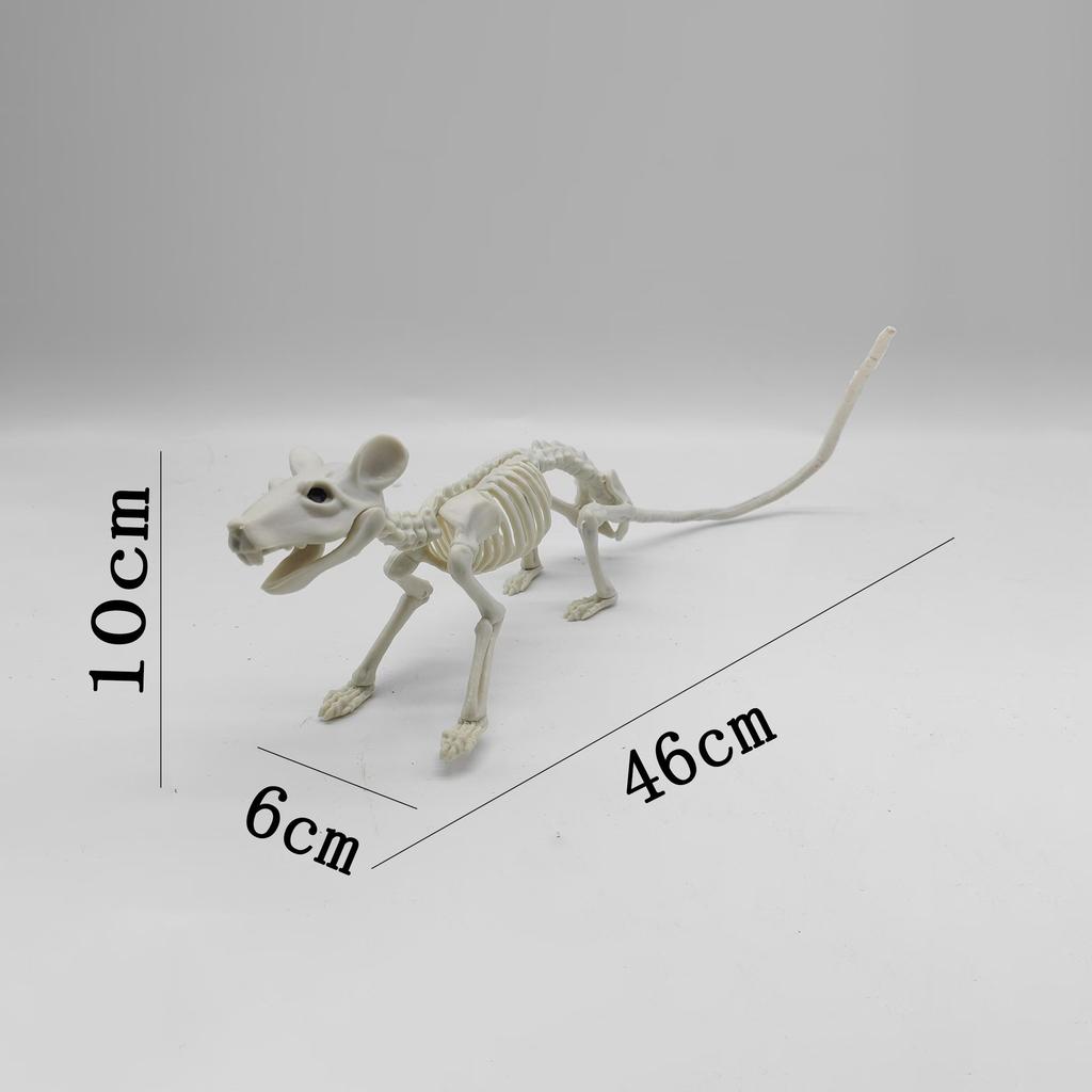 Halloween Scene Decorations Animal Skull Skeleton Ornament Simulation Plastic Crow Mouse Scorpion Decorative Props