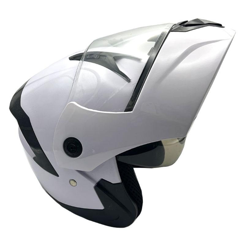 New national standard dual-lens open-face motorcycle helmet, suitable for men and women, all-season use, racing motorcycle winter helmet, warm helmet