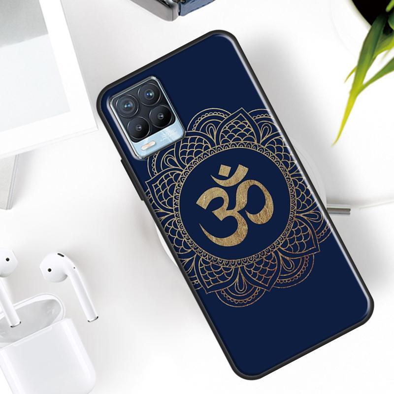 Aum Om Namaste Symbol Zen Yoga Case For Realme 15 11 Pro Plus 12 13 14  C71 C75 C55 C51 C53 C25 C63 C61 C65 C67 GT6 GT7 Pro