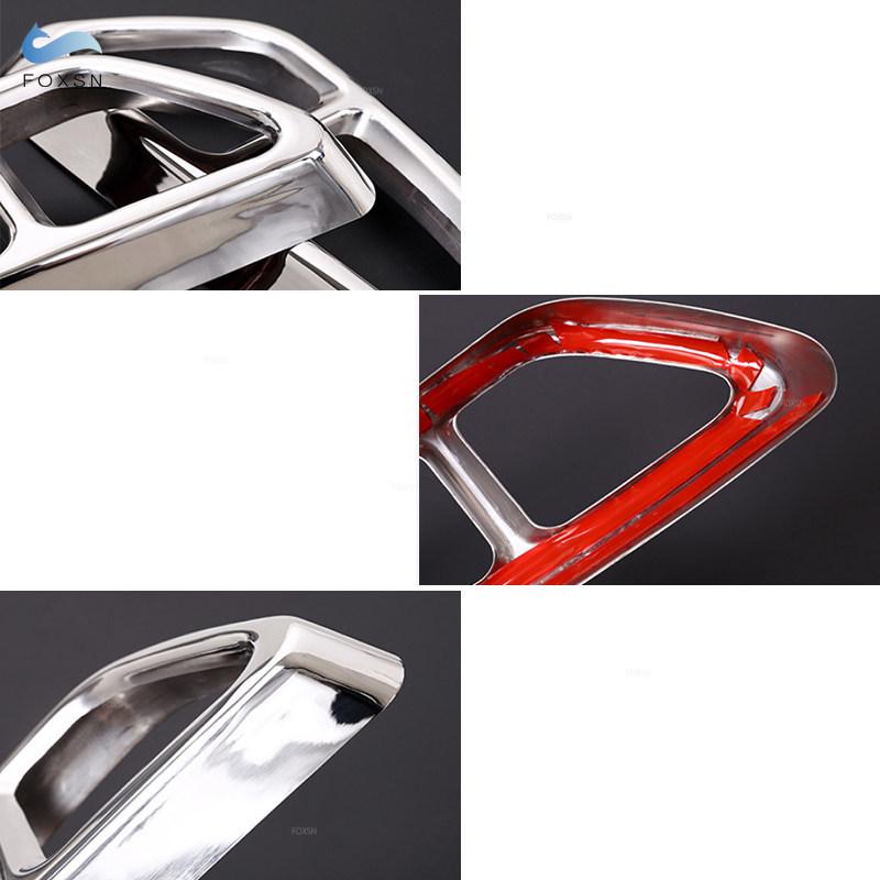 For BMW 5 6 Series GT G30 G38 G32 2018 -  Stainless Steel 2pcs Car Tail Muffler Exhaust Pipe Output Cover Protective Trim
