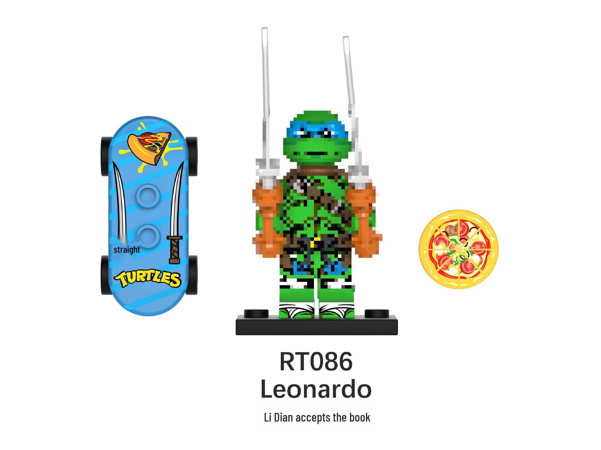 Anime Series Teenage Mutant Ninja Turtles Building Blocks Figure Toy Bag 086-089