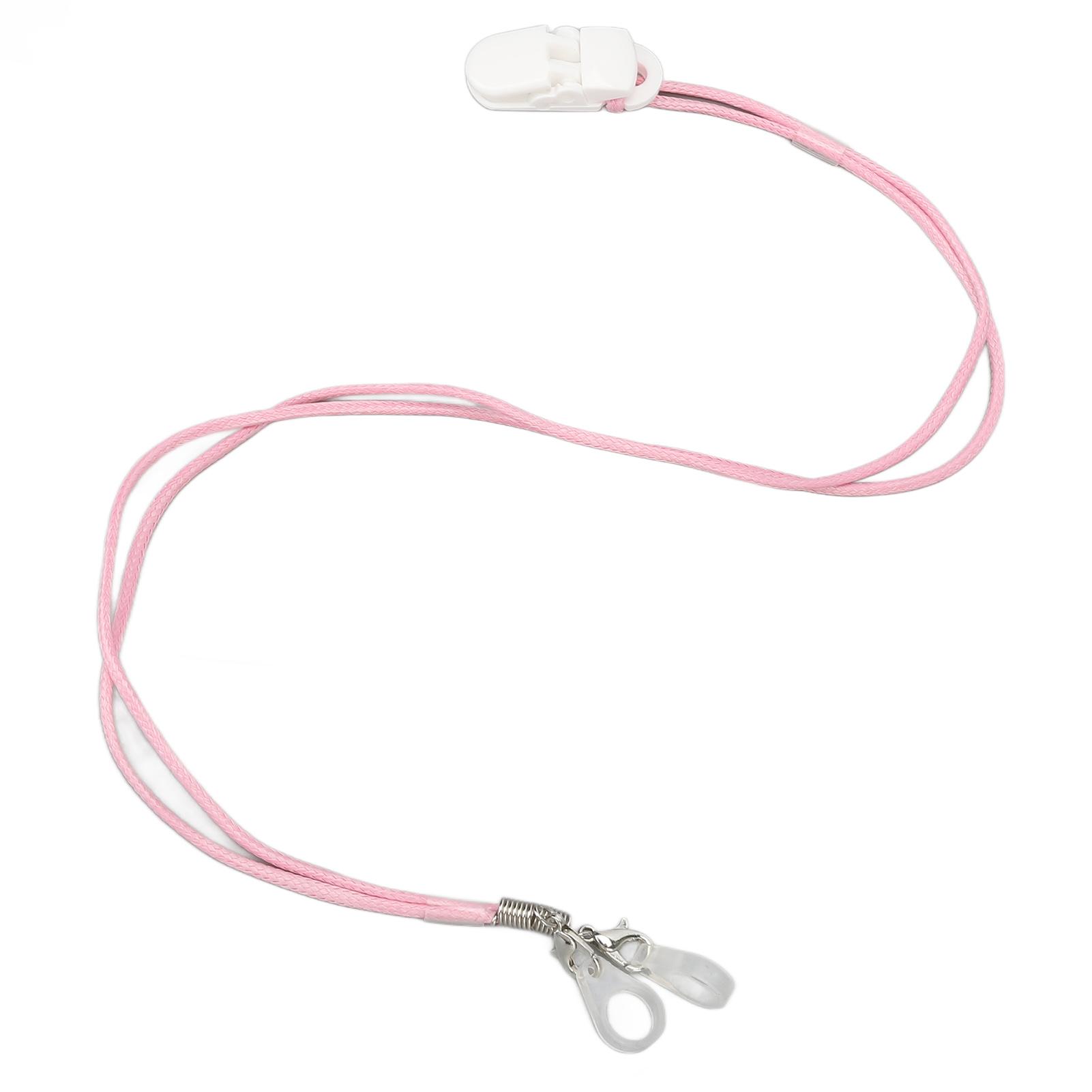 

2-контактный кабель для наушников Портативный шнурок для предотвращения потери Безопасность Белый зажим Фиксация Защита Розовый