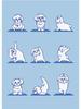 Modern Funny Cute Bulldog Cat Panda Yoga Gesture Poster And Print Canvas Painting Animal Nordic Wall Art Nursery Kidroom Decor