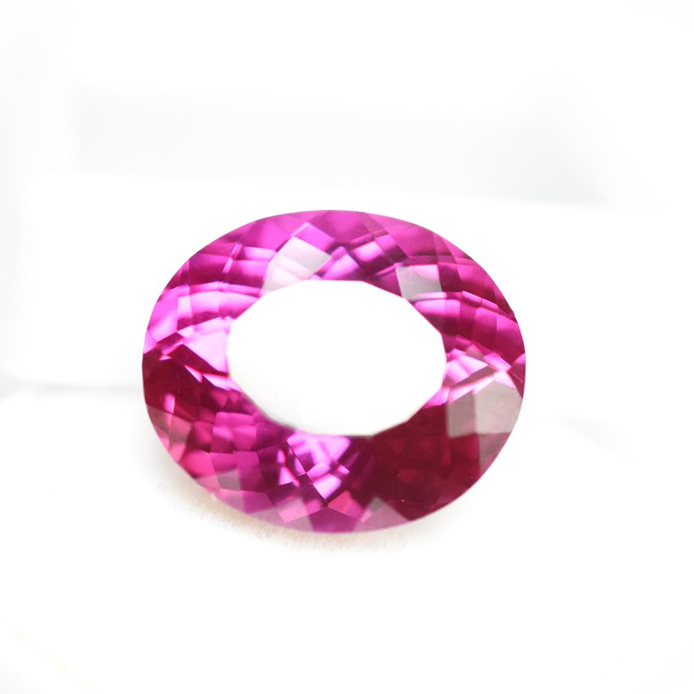 Natural Pink Sapphire Loose Gemstone 14 ct Oval Cut for Jewelry Making September Birthday Birthstone