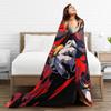 The Hedgehog Shadow Blankets Fleece Summer Air Conditioning Game Breathable Super Soft Throw Blankets for Bed Office Bedspread