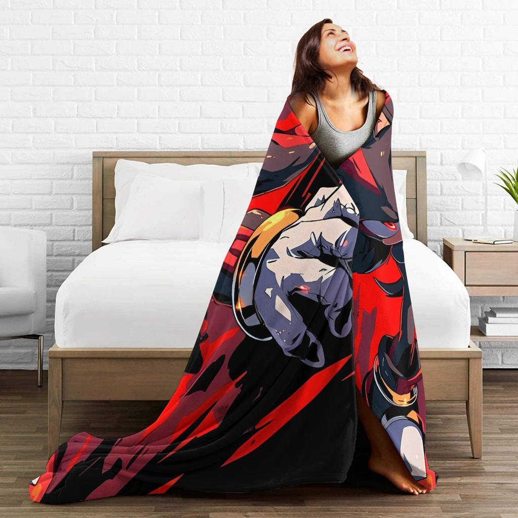 The Hedgehog Shadow Blankets Fleece Summer Air Conditioning Game Breathable Super Soft Throw Blankets for Bed Office Bedspread
