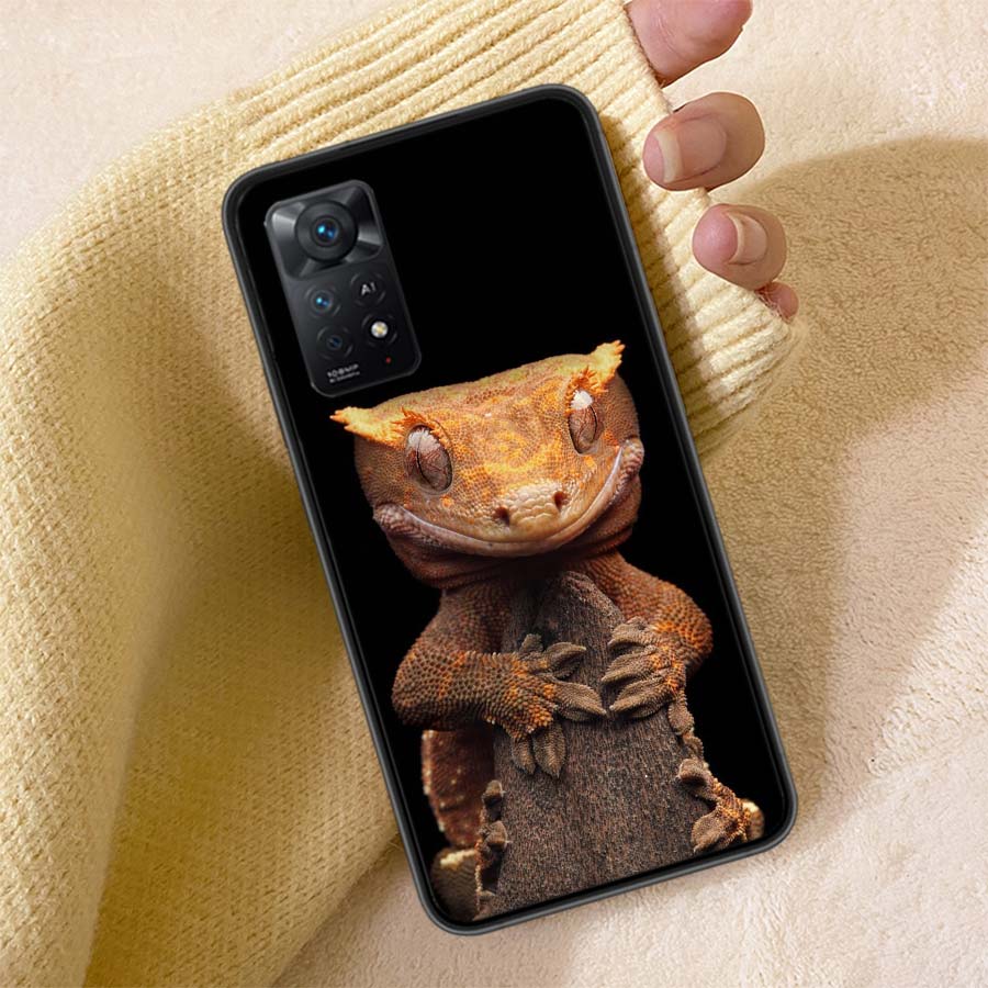 Lizards and Geckos Have Big Eyes Phone Case For Redmi 13C 14C Note 14 13 Pro Plus 12 12C 10A 10C 10 9A 9C 9T 9 8 8A K80 K70 Pro