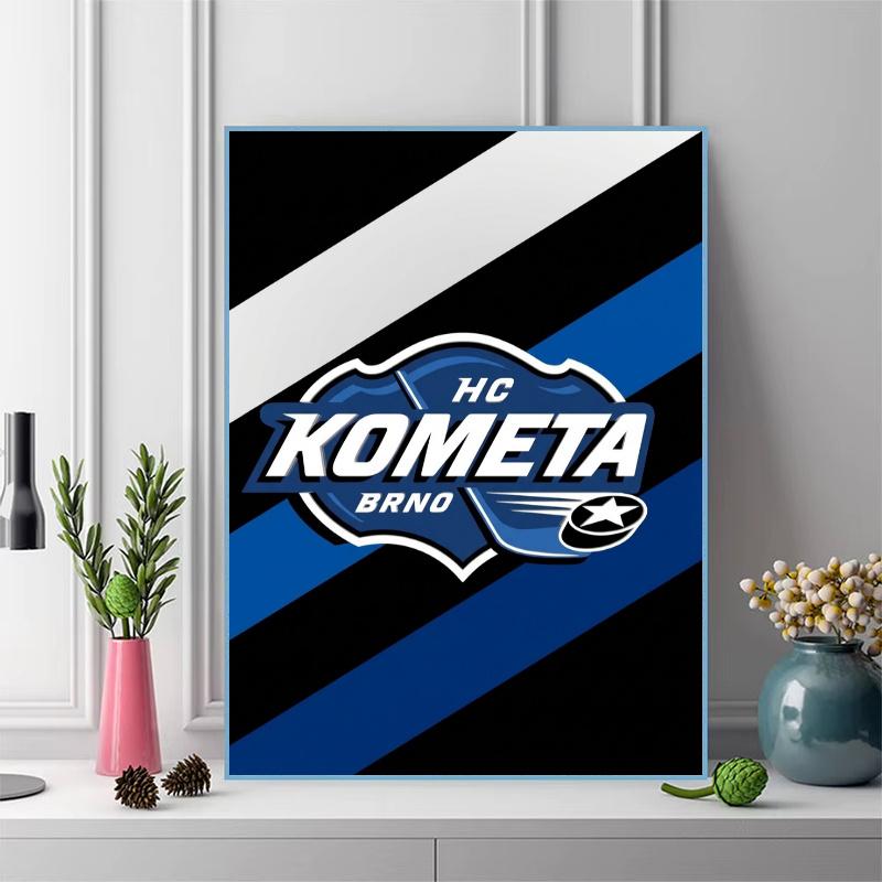 Hc Kometa Brno 100% Round Full Drill 5D DIY Diamond Painting Embroidery Cross Stitch Rhinestone Décor