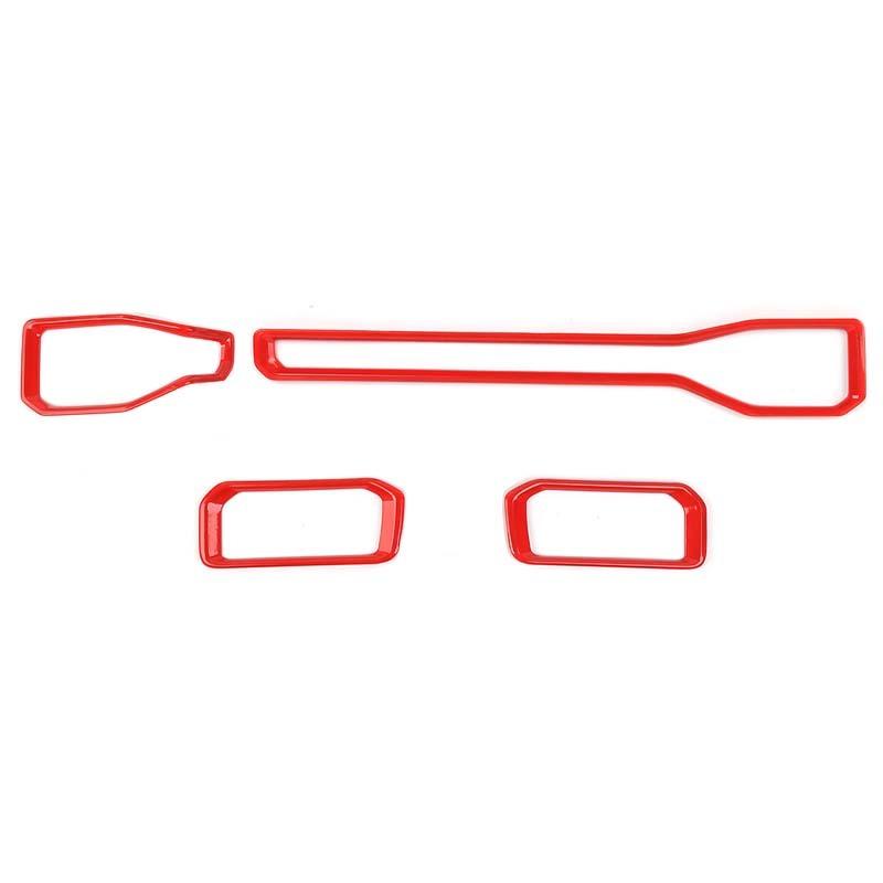 

Подходит для Ford Mustang 2024 г. и выше ABS Накладка для украшения воздуховода кондиционера на центральную консоль Защитная наклейка Аксессуары для интерьера автомобиля красный