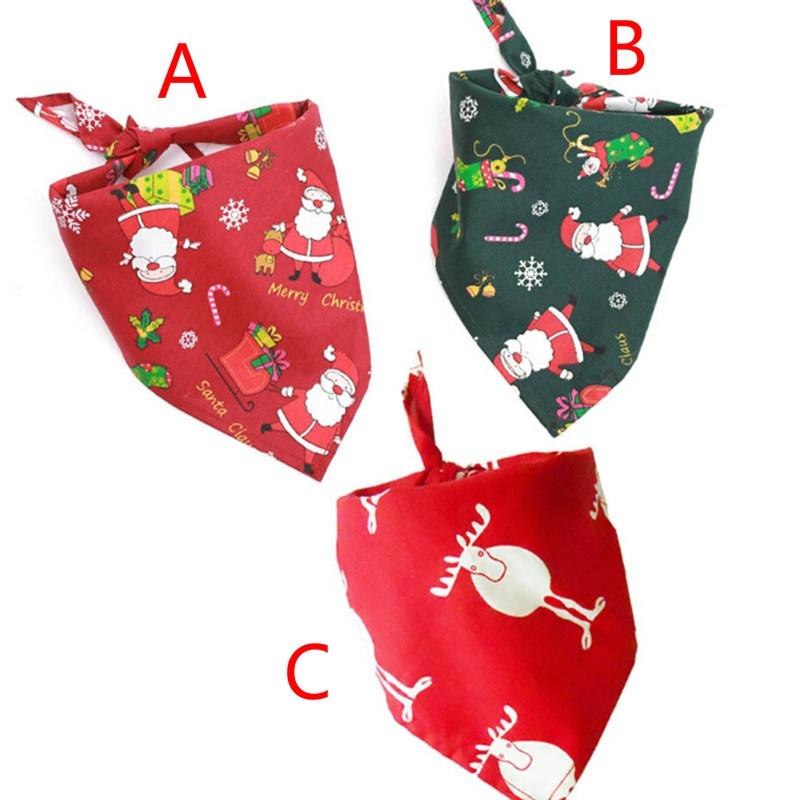 Christmas Pet Scarf Cat Dog Bandana Triangular Bandage Cat Dog Accessories