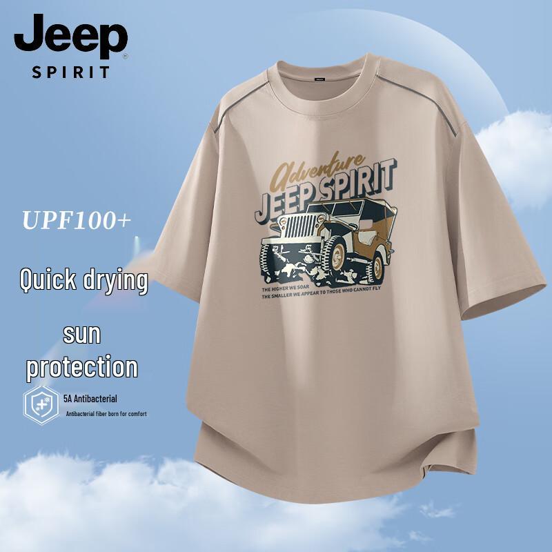 JEEP SPIRIT Men s Loose Fit Outdoor Quick Dry T-Shirt M