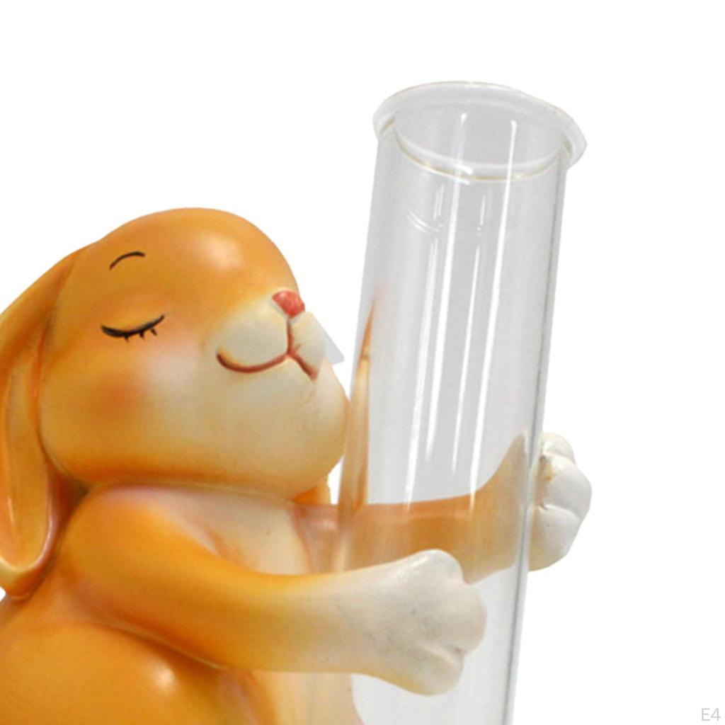 Tisch Mini Vase Glas Reagenzglas Kreatives Tier Tragbarer Hydrokultur Pflanzenhalter für