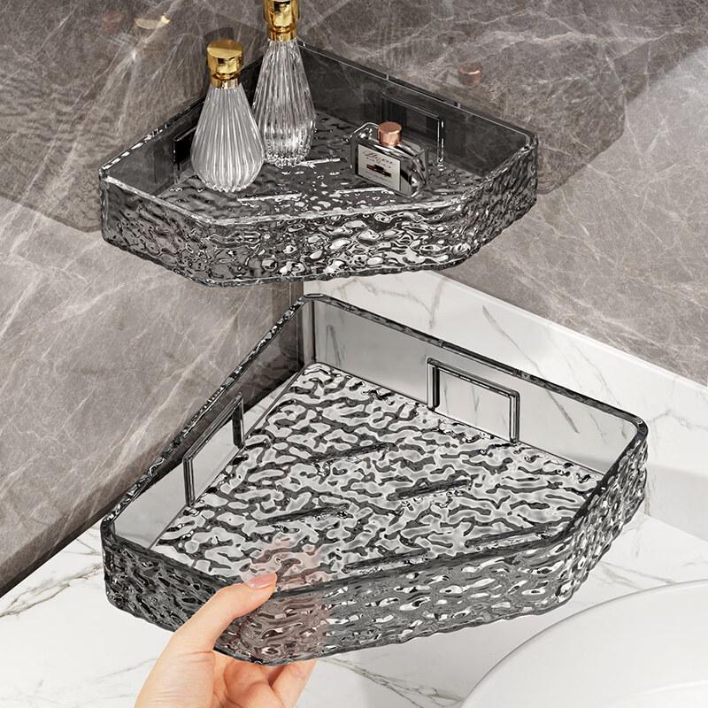 Acrylic Punch-Free Bathroom Shelf