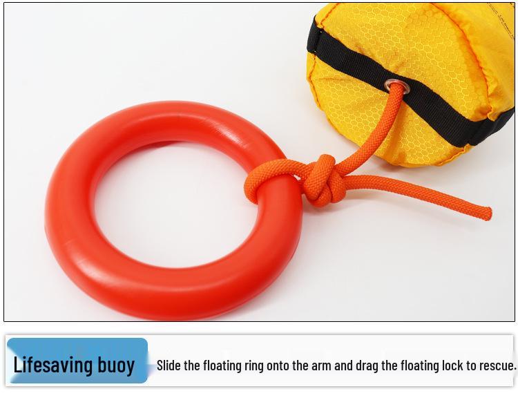 Reflective Water Rescue Rope with Bag: Floating Ring, Luminous Safety Line, Throwing Guide Rope