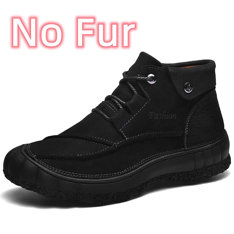 

Male Comfortable High Top Hiking Shoe Men Winter Plush Snow Boots 2026 New Arrival Lace-Up Men s Ankle Boots Non-Slip Male Shoes 38
