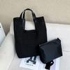 Luxury Silk Satin Tote with Windmill Knot Design - Handwoven, Hollow Niche, Large Capacity, Mother-Child Bag Available