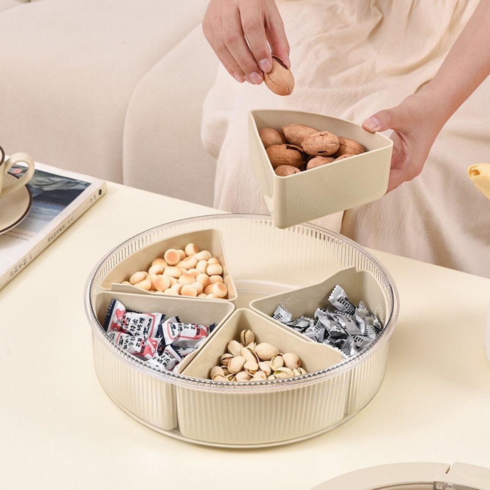 Sealed Divided Serving Tray Large Capacity Refrigerator Fresh-Keeping Box Fruit