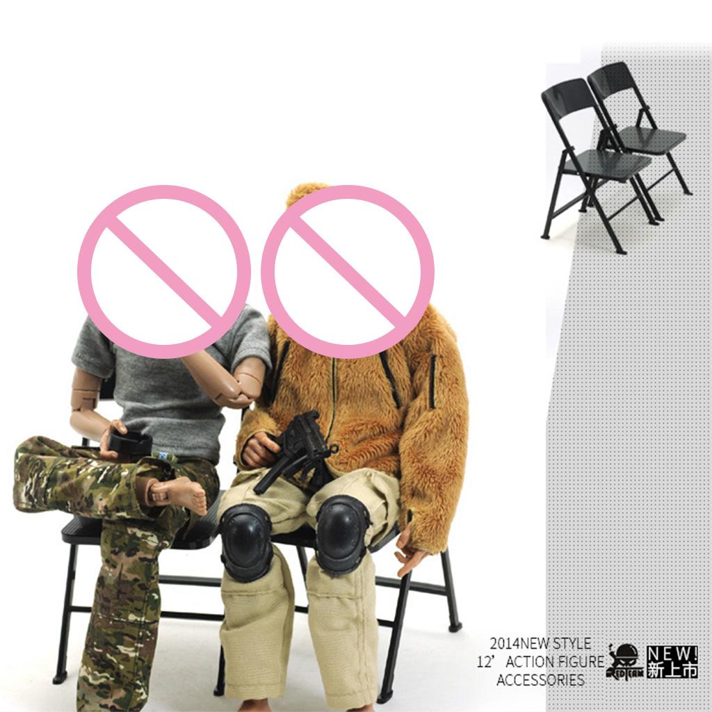 Scaled Mini Foldable Chair Model Simulation Furniture Teenagers Hobby Collection