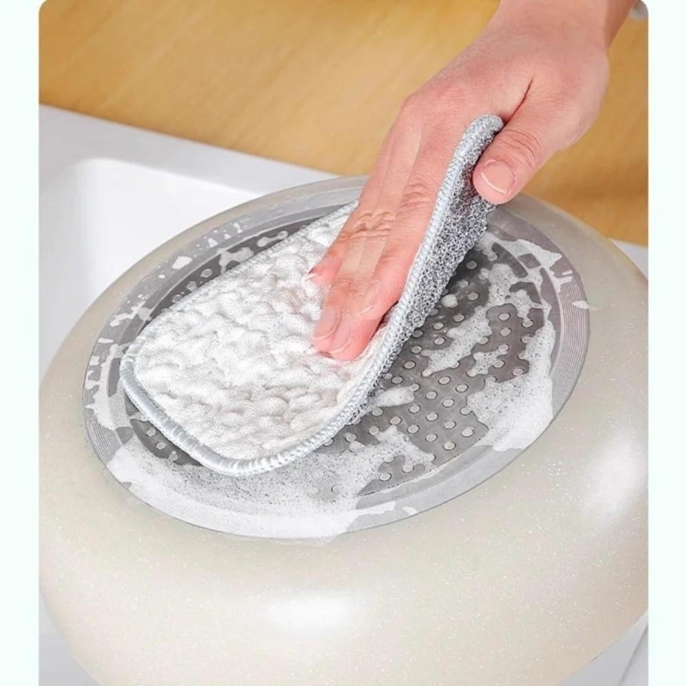 5Pcs Reusable Wiping Rags Non-Stick Oil Kitchen Cleaning Cloths Metal Scrubbing Pads  Oil Cleaning
