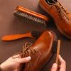 1PCS Horsehair Shoe Brush Set Polishing Applicator for Leather Boots Suede Car Interior Cleaning Horse Hair Brush