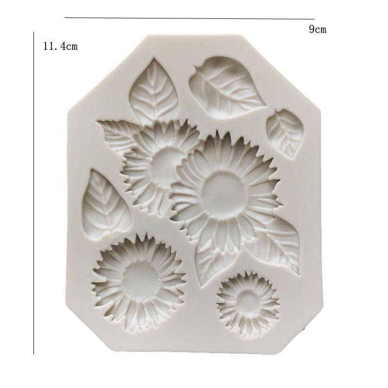 Tree Branches Sunflower Cake Silicone Molds Cupcake Fondant  Decorating  Chocolate Candy DIY Tools