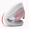 Light Women's Running Sports Shoes Breathable Mesh Knitted Walking Shoes Soft Flats Slip-on Casual Sneakers