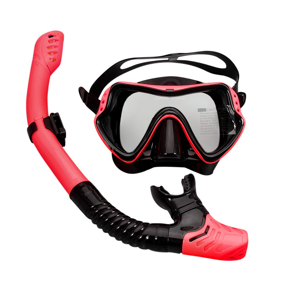 Underwater Scuba Diving Masks Snorkeling Breath Tube Set Adult Silicone Anti-Fog Goggles Glasses Swimming Pool Equipment