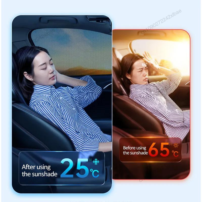 Anti-UV Sun Shades Windshield Side Window Magnetic Sunshade Car Mesh Auto Tools For BYD Sealion 7 SeaLion 07 EV 2026 2025 2024