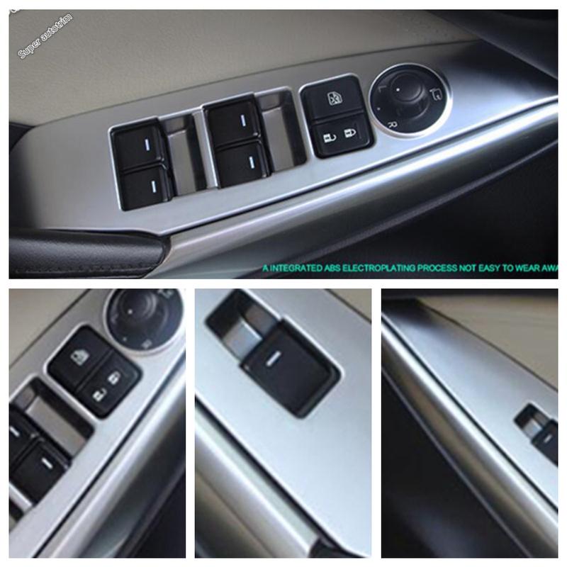 Car Inner Door Armrest Window Glass Lift Switch Button Control Panel Decoration Cover Trim For Mazda 6 2013 - 2017 Accessories
