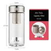 Double Wall Glass Tea Bottle with Infuser