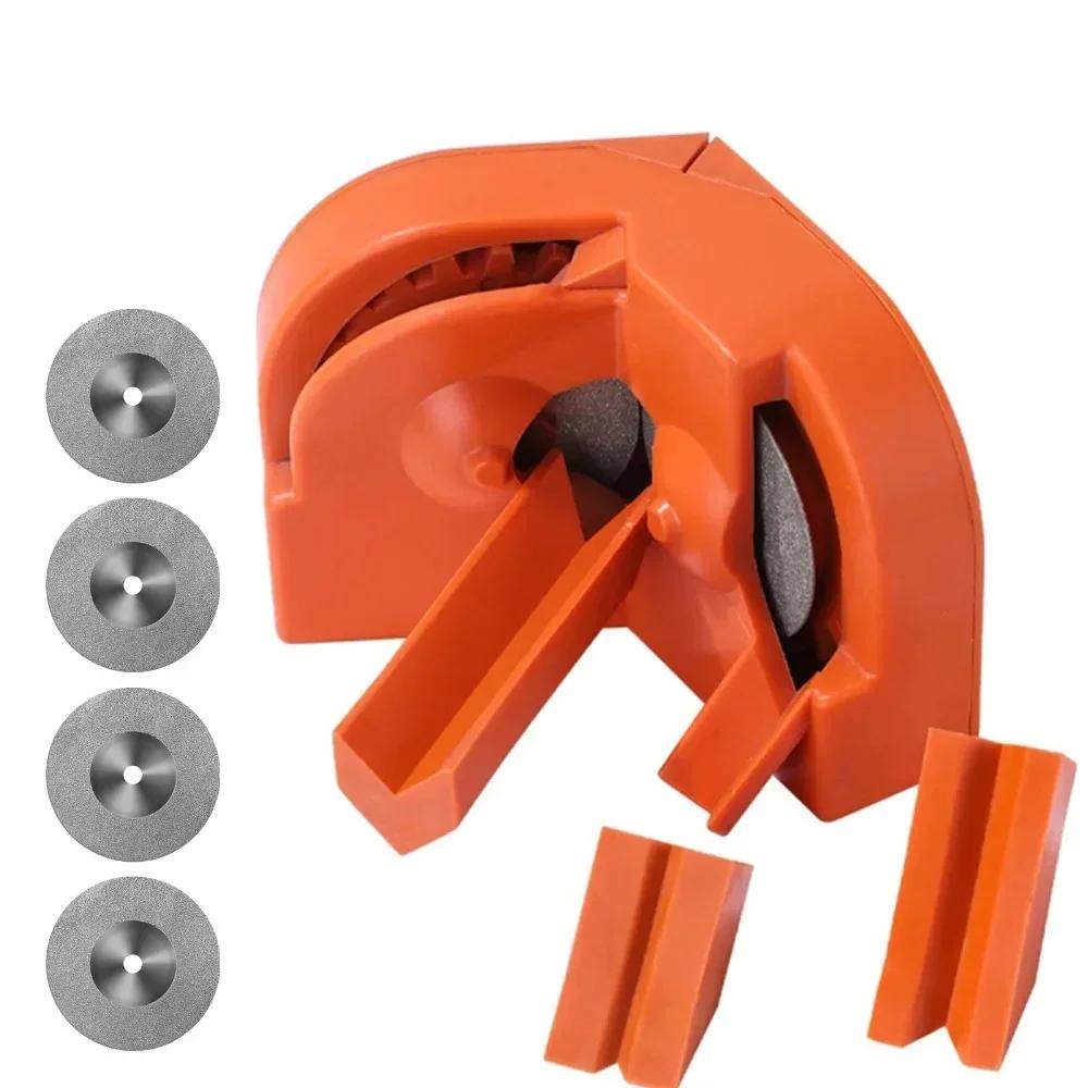 Portable Drill Bit Sharpener Universal Grinding Tool For Chainsaw And Drill Bit Multi-use Durable Metal And Plastic Construction