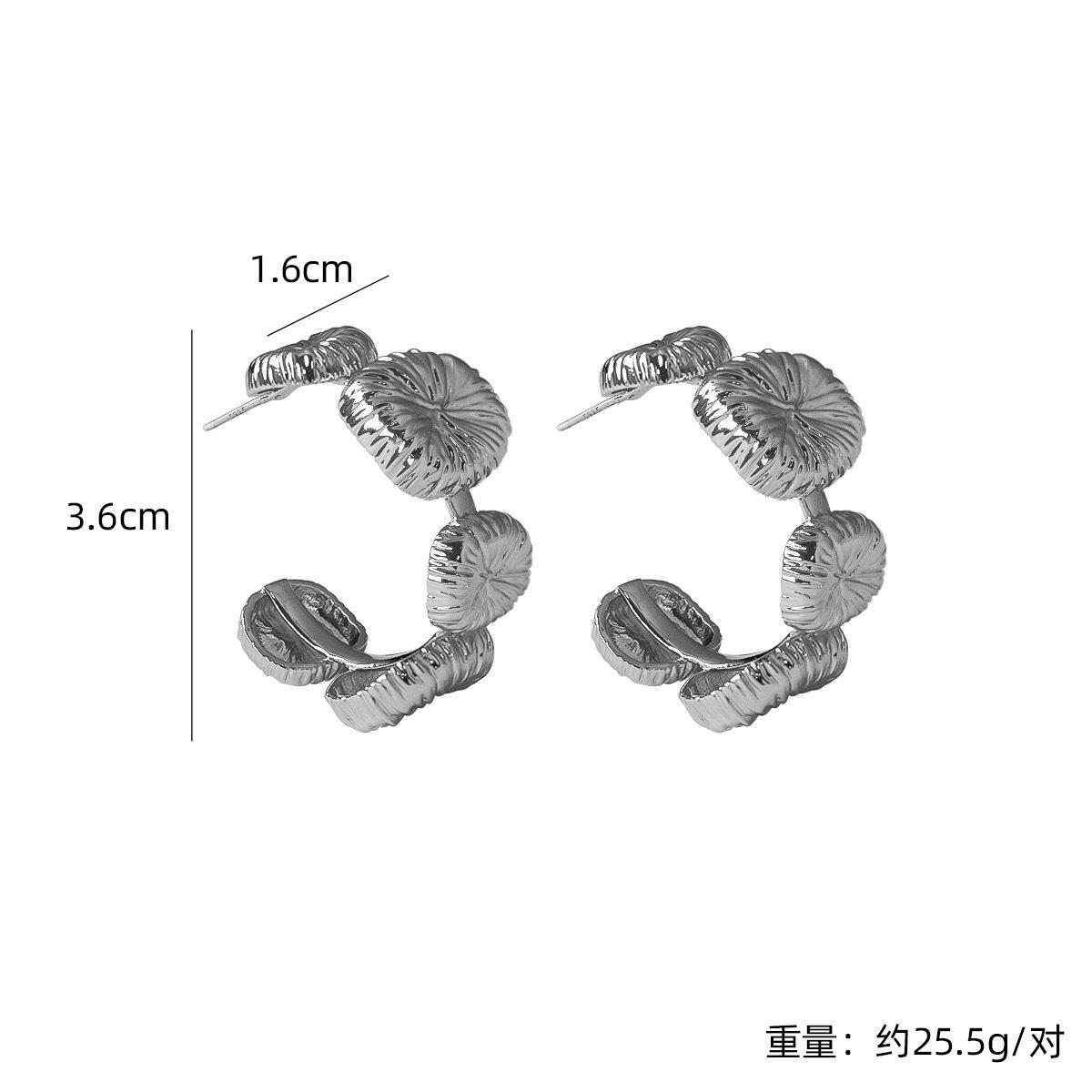 

Серия «Фейерверк» из двухцветного золота и серебра с матовым шаром в стиле ретро, осенне-зимний темперамент, нишевые серьги для женщин