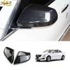 2PC Carbon Fiber ABS Rear View Side Mirror Cover Trim For Cadillac ATS 2013-