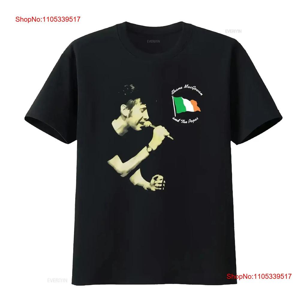 Shane Macgowan n de Pausen T-shirt zwart Alle maten S 5Xl 1F1699 lange mouwen vintage Gewassen Sof